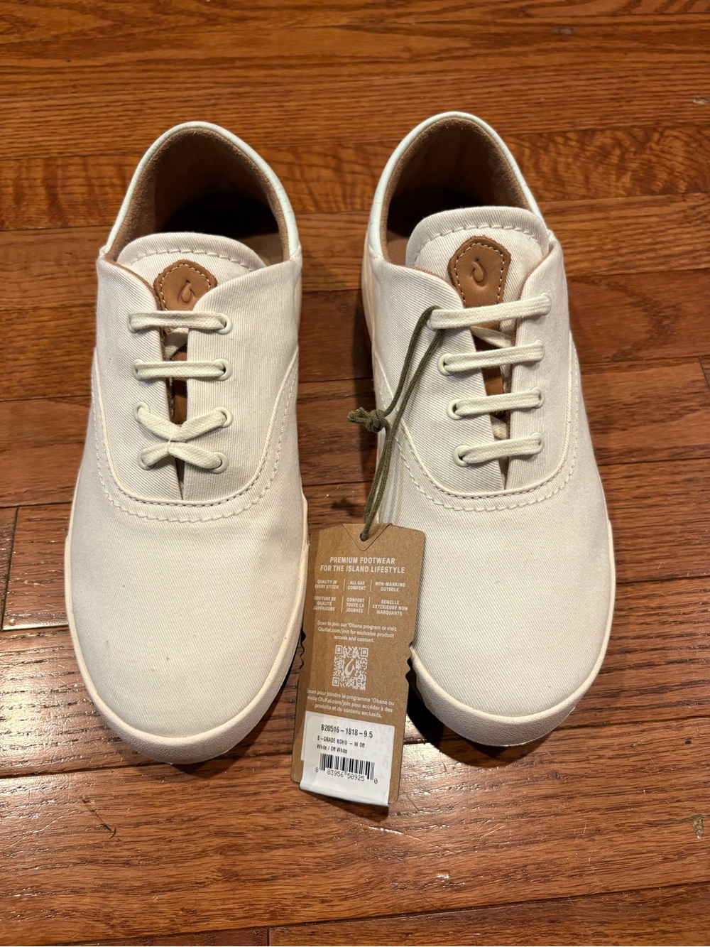Olukai Kohu Casual Shoes Off White/Off White Women 9.5 NWT